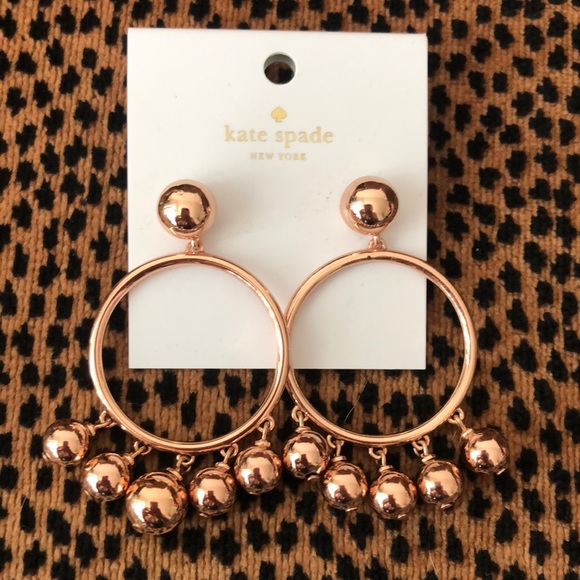 Kate Spade Rose Gold Earrings NWT